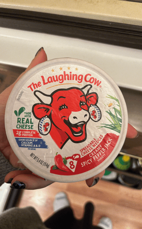 The Laughing Cow Creamy Spicy Pepper Jack Spreadable Cheese Wedges