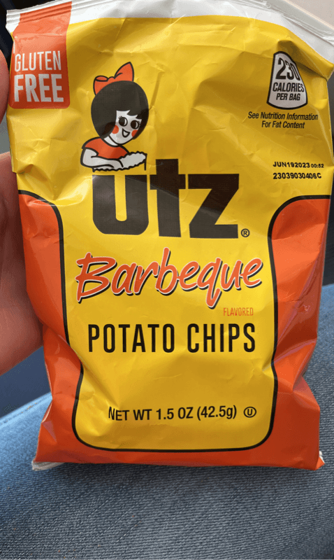 Utz Gluten Free Barbeque Flavored Potato Chips