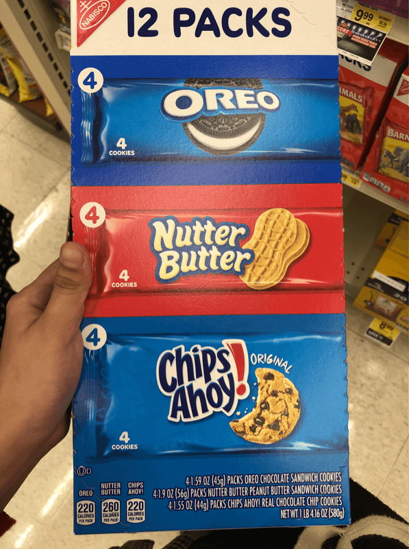 Nabisco Oreo Nutter Butter Chips Ahoy! Original