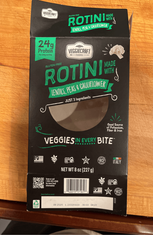 Veggiecraft Farms Rotini Made With Lentils, Peas & Cauliflower