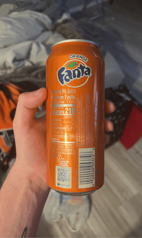 Fanta Orange Flavored Soda