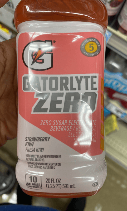 Gatorade Gatorlyte Zero Sugar Electrolyte Beverage Strawberry Kiwi