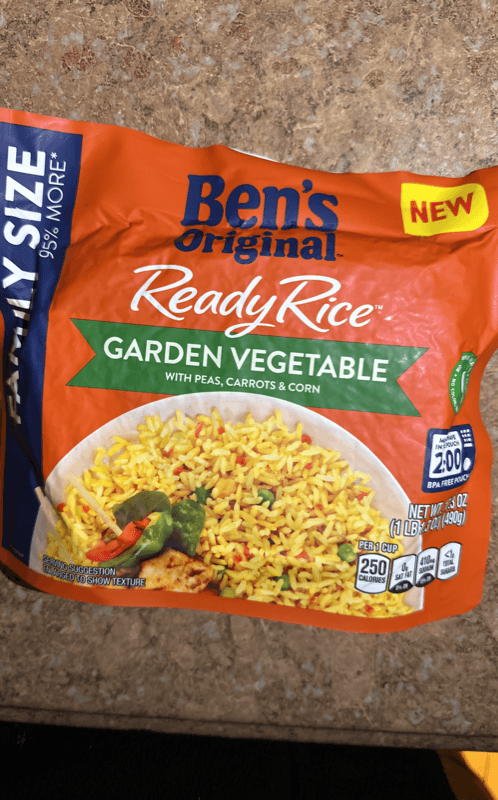 Ben'S Original Ready Rice Garden Vegetable