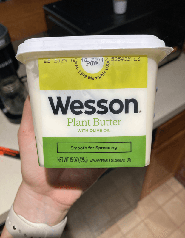 Wesson Plant Butter With Olive Oil Spread