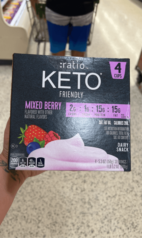 :Ratio Keto Friendly Mixed Berry Dairy Snack