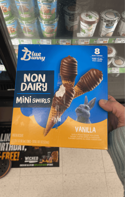 Blue Bunny Non Dairy Vanilla Mini Swirls