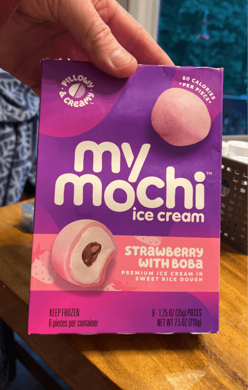 My Mochi Strawberry With Boba Ice Cream