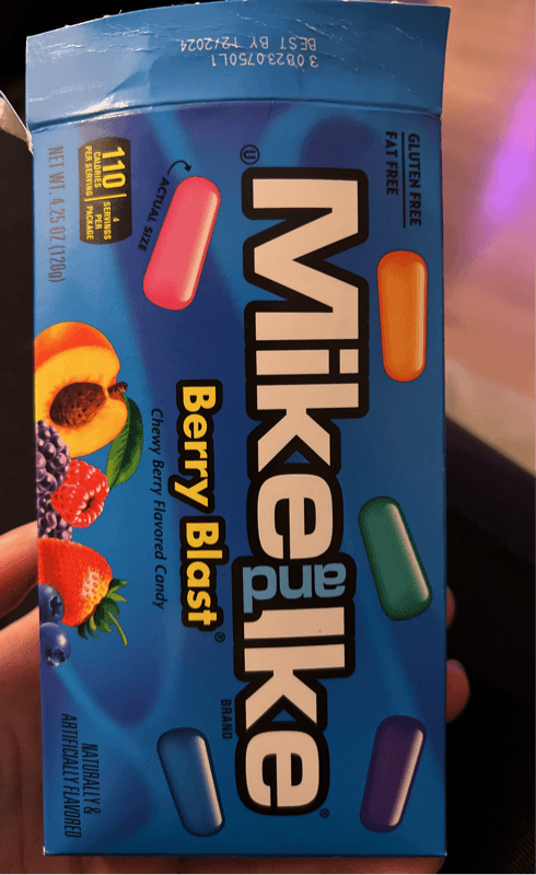 Mike And Ike Berry Blast Cherry Berry Flavored Candy