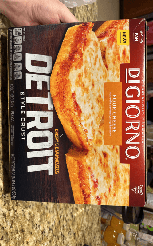 Digiorno Four Cheese Crispy & Caramelized Detroit Style Crust Pizza