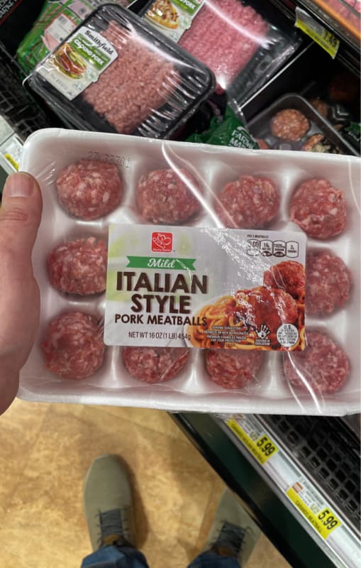 Harris Teeter Mild Italian Pork Meatballs