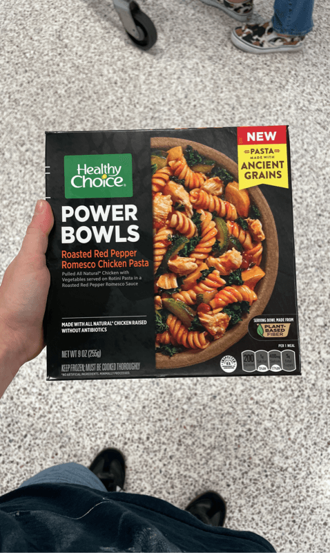 Healthy Choice Powder Bowls Roasted Red Pepper Romesco Chicken Pasta