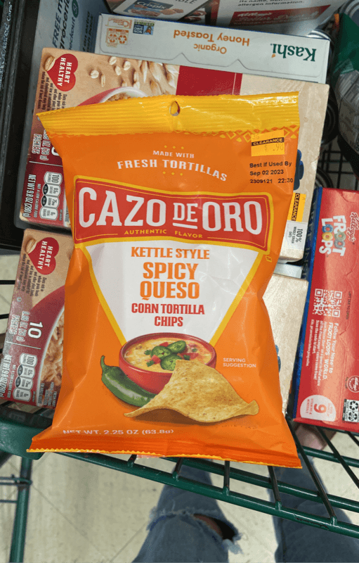 Cazo De Oro Kettle Style Spicy Queso Corn Tortilla Chips