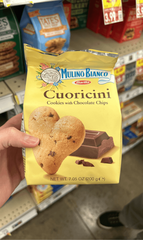 Mulino Bianco Cuoricini Cookies With Chocolate Chips