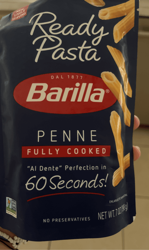 Barilla Ready Pasta Fully Cooked Penne