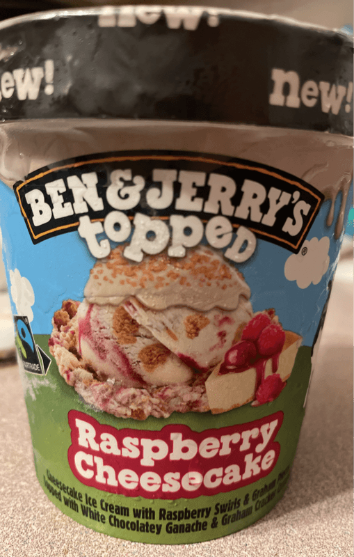 Ben & Jerry'S Raspberry Cheesecake Topped