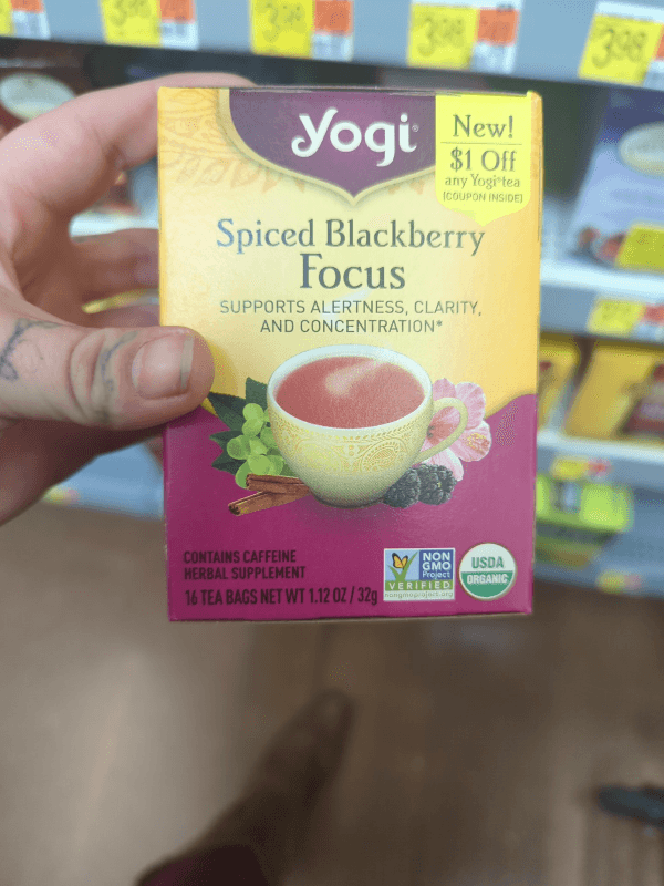 Yogi Spiced Blackberry Focus Tea