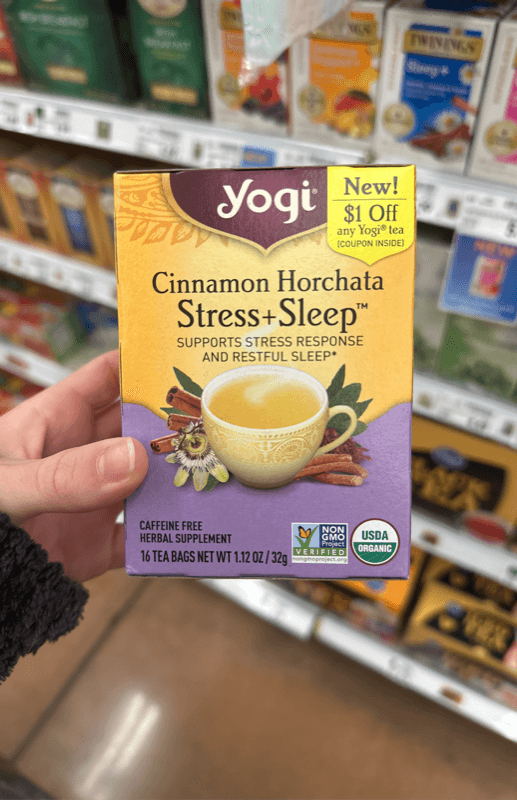 Yogi Cinnamon Horchata Stress+Sleep Herbal Supplement