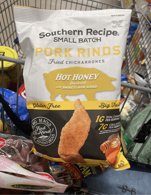 Southern Recipe Small Batch Pork Rinds Hot Honey Flavored