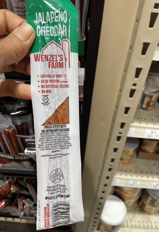 Wenzel'S Farm Snack Sticks With Jalapeno And Cheddar