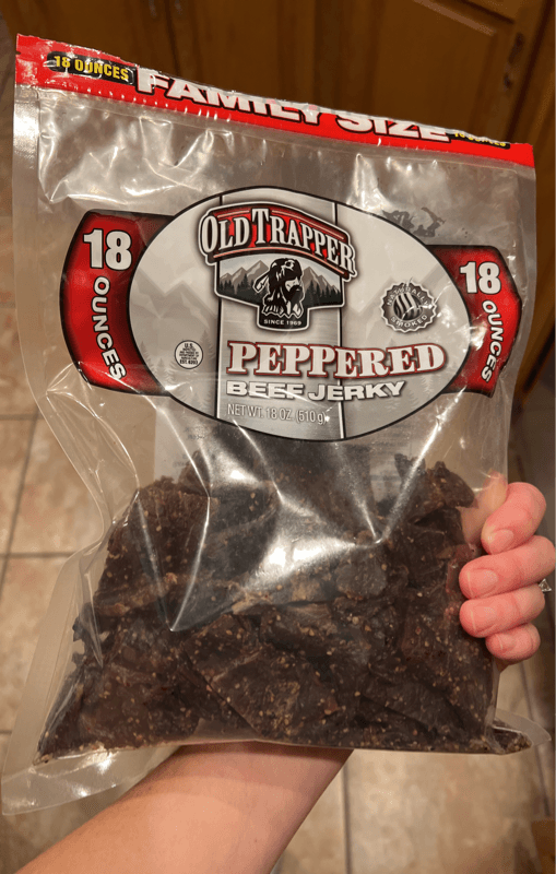 Old Trapper Family Size Peppered Beef Jerky