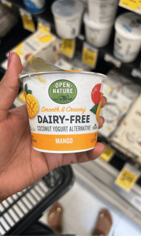 Open Nature Smooth & Creamy Dairy-Free Coconut Yogurt Alternative Mango Flavor