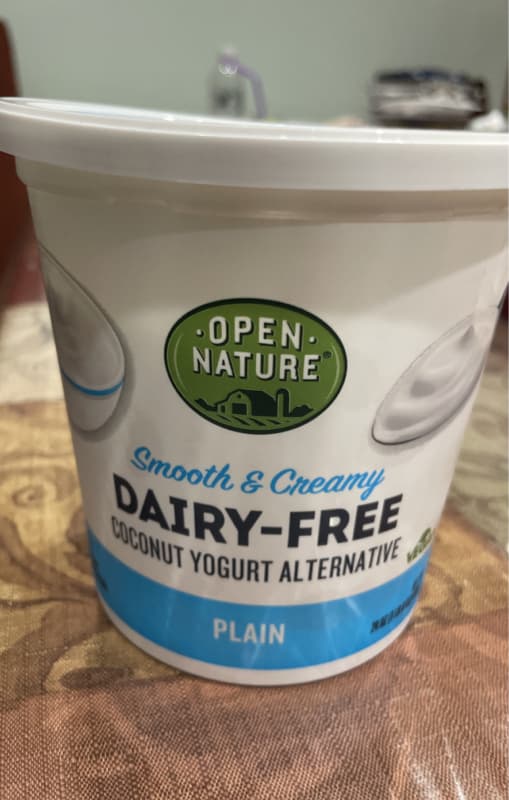 Open Nature Smooth & Creamy Dairy-Free Plain Coconut Yogurt Alternative