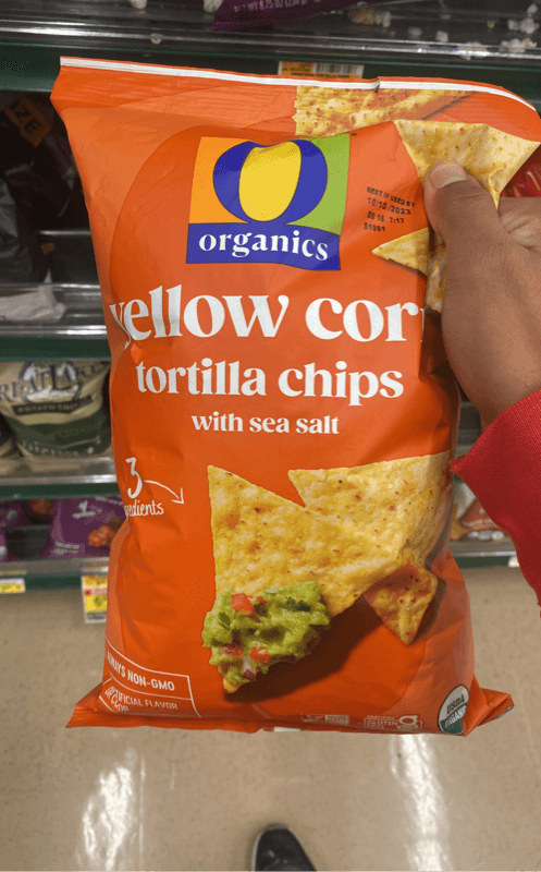 Organics Yellow Corn Tortilla Chips With Sea Salt