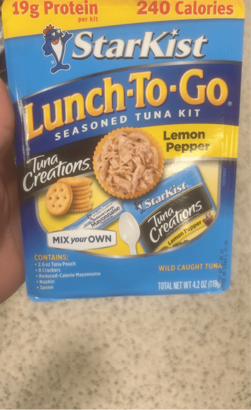 Starkist Lunch-To-Go Tuna Creations Lemon Pepper Seasoned Tuna Kit