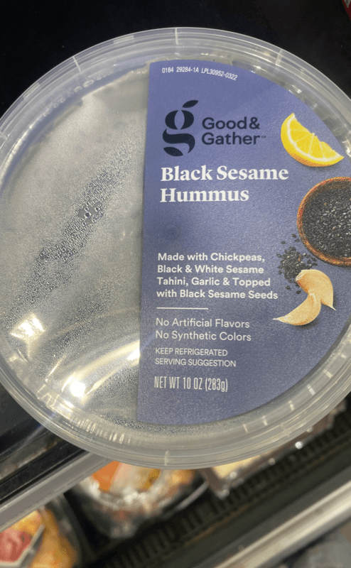 Good & Gather Black Sesame Hummus