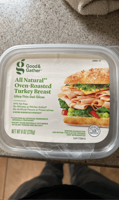 Good & Gather All Natural Oven-Roasted Turkey Breast Ultra-Thin Deli