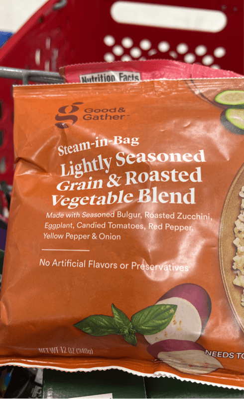 Good & Gather Steam-In-Bag Lightly Seasoned Grain & Roasted Vegetable Blend
