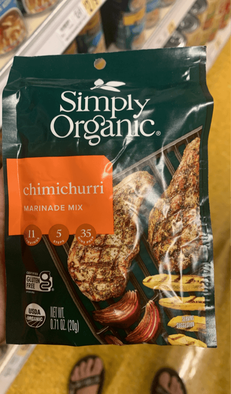 Simply Organic Chimichurri Marinade Mix