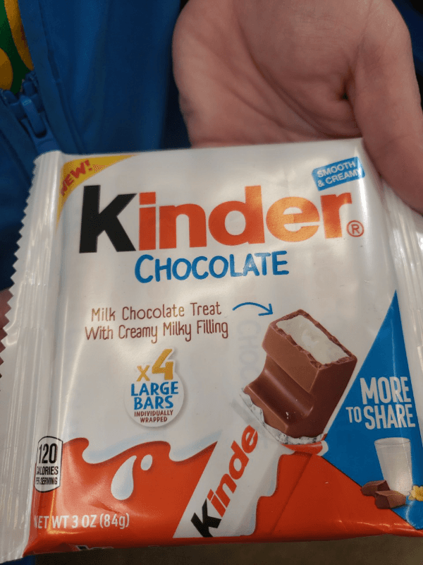 Kinder Chocolate X4 Large Bars