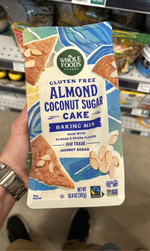 Whole Foods Market Gluten Free Almond Coconut Sugar Cake Baking Mix
