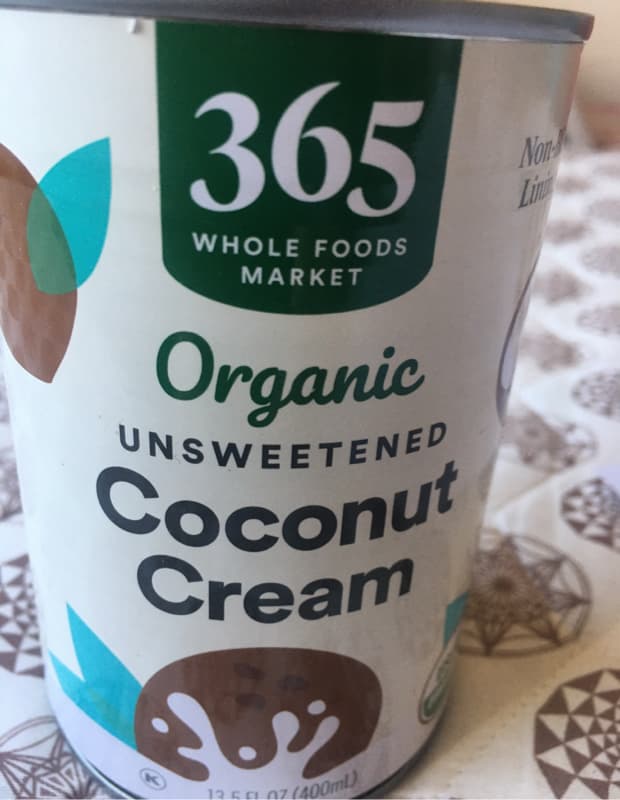 365 Whole Foods Market Organic Unsweetened Coconut Cream
