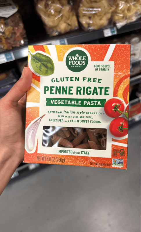 Whole Foods Market Gluten Free Penne Rigate Vegetable Pasta