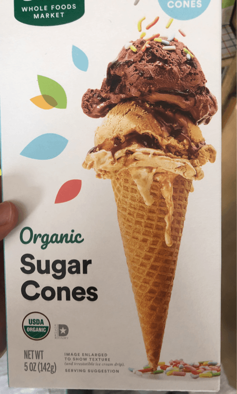365 Whole Foods Market Organic Sugar Cones