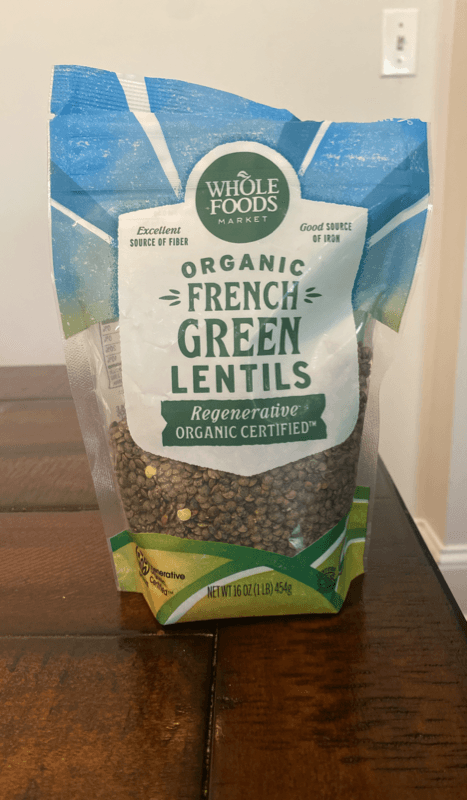 Whole Foods Market Organic French Green Lentils