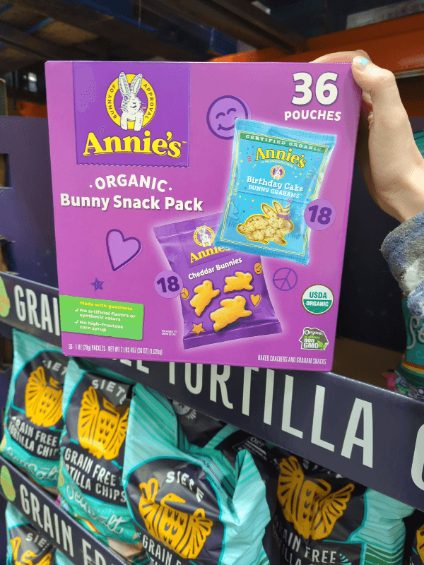 Annie'S Organic Bunny Snack Variety Pack: Birthday Cake Bunny Grahams And Cheddar Bunnies