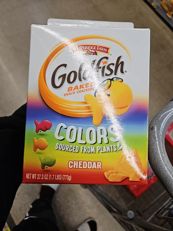 Pepperidge Farm Goldfish Colors Cheddar Baked Snack Crackers