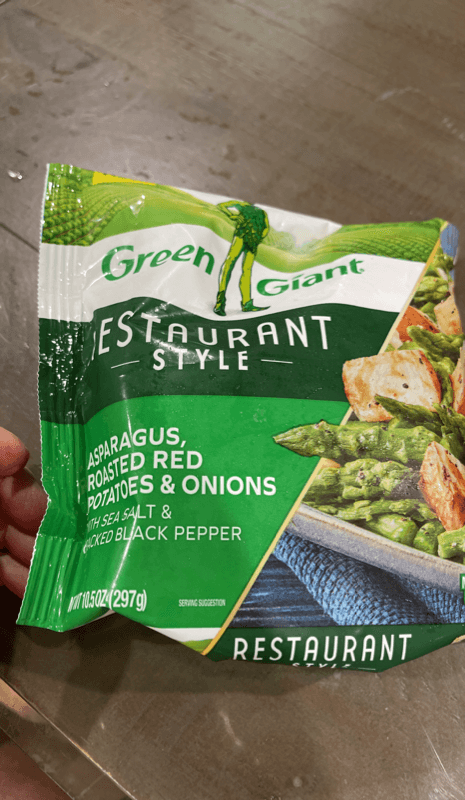 Green Giant Restaurant Style Asparagus, Roasted Red Potatoes & Onions