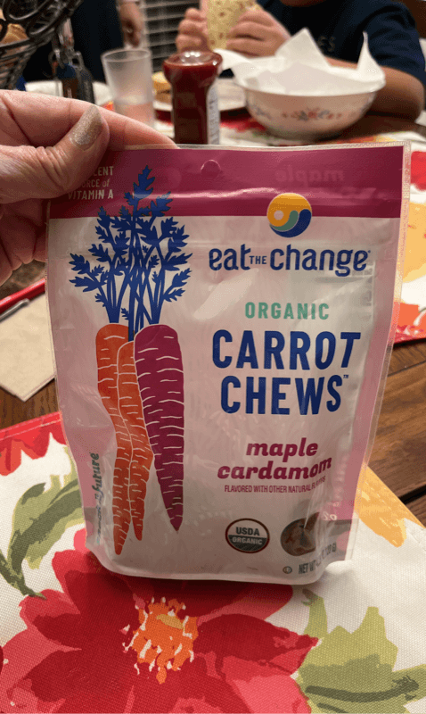 Eat The Change Organic Carrot Chews Maple Cardamom