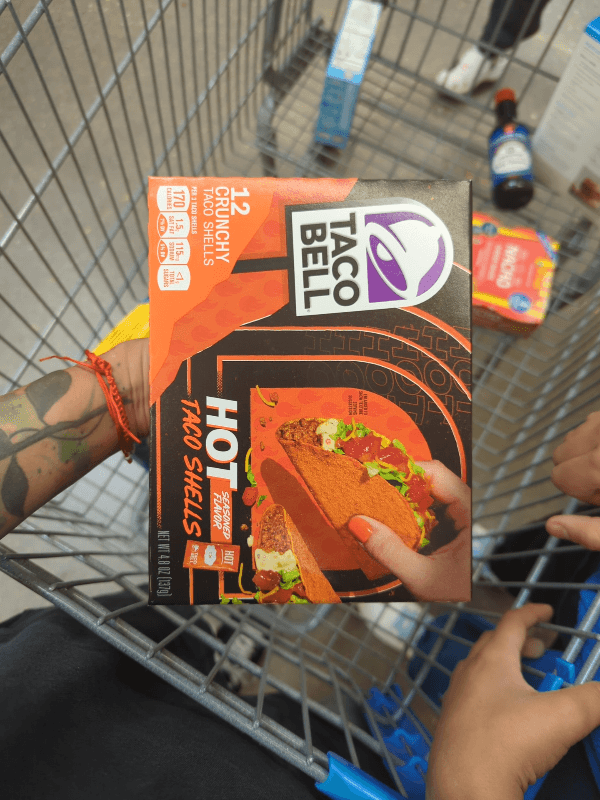 Taco Bell Hot Seasoned Flavor Taco Shells