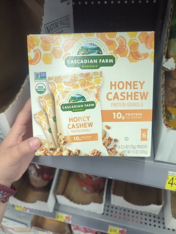 Cascadian Farm Organic Honey Cashew Protein Granola