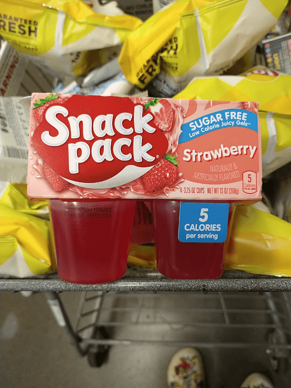 Snack Pack Strawberry Sugar Free Juice Gels