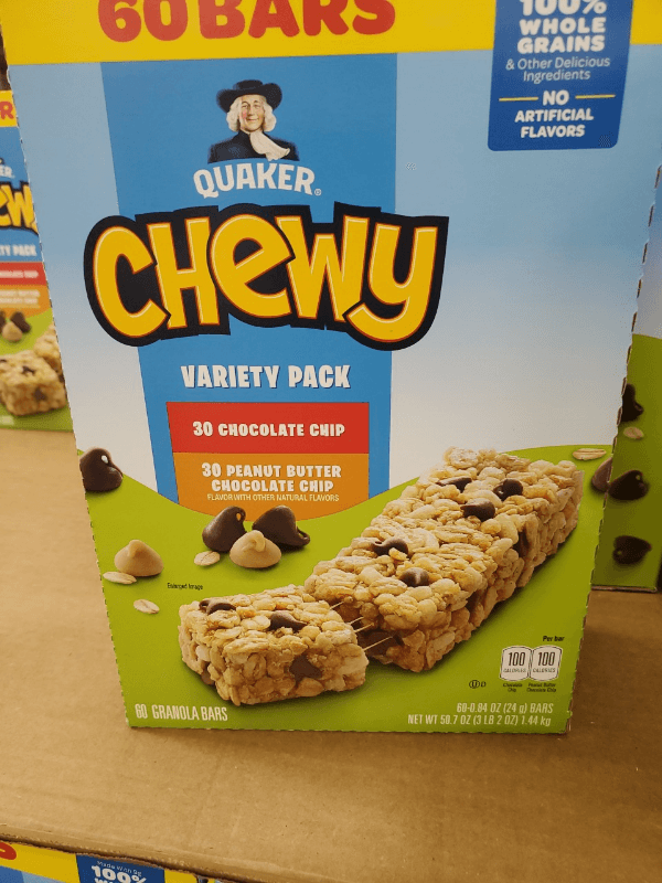 Quaker Chewy Variety Pack, Chocolate Chip And Peanut Butter Chocolate Chip