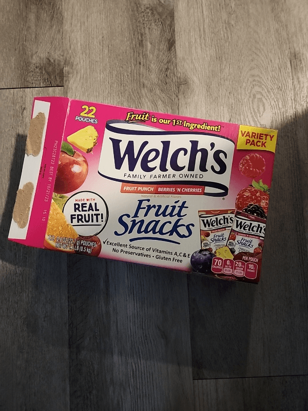 Welch'S Fruit Punch Berries 'N Cherries Fruit Snacks