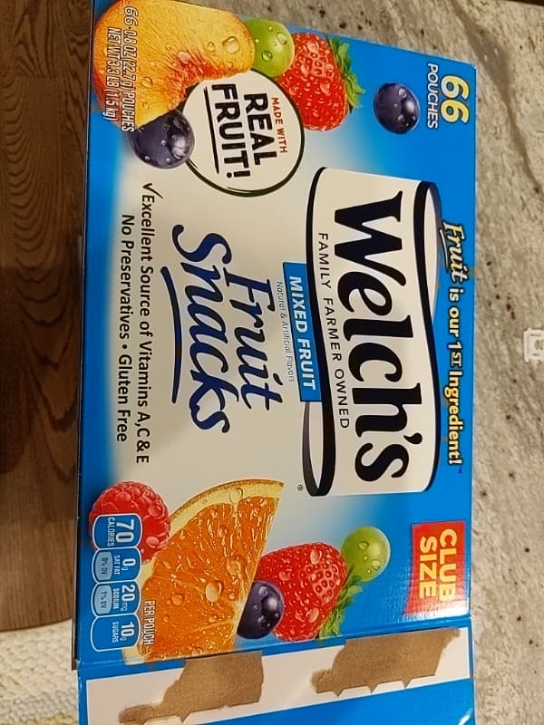 Welch'S Fruit Snacks, Mixed Fruit, Club Size