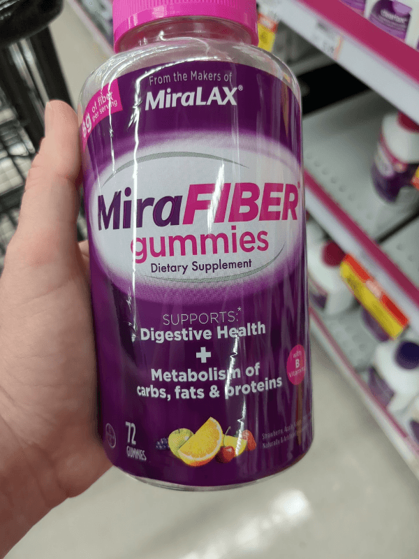Bayer Miralax Mirafiber Gummies