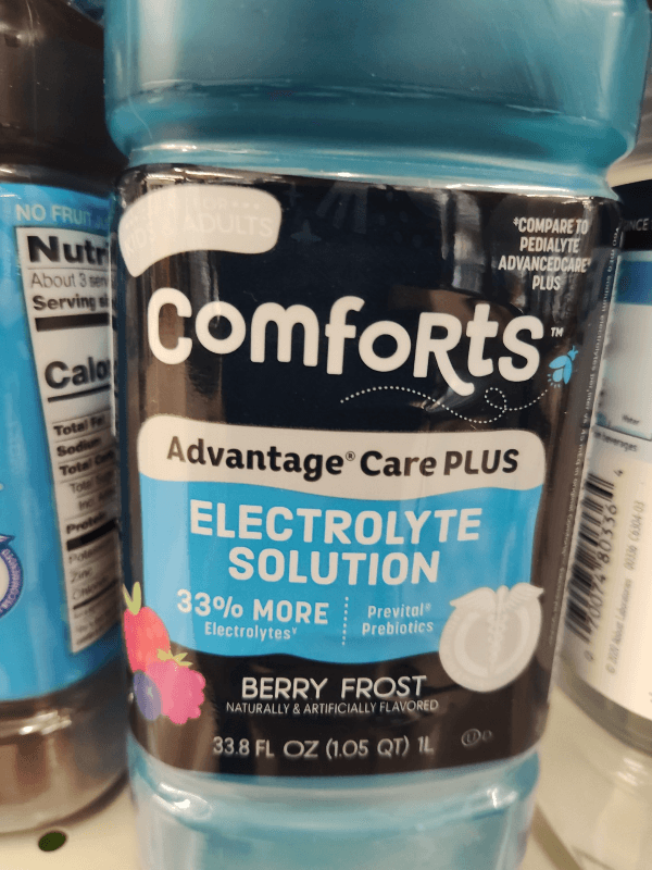 Comforts Berry Frost Advantage Care Plus Electrolyte Solution